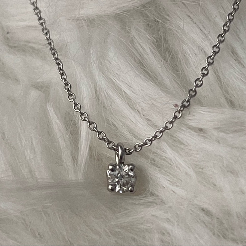 ❌SOLD❌Tiffany & Co. Solitaire Diamond Necklace in Platinum